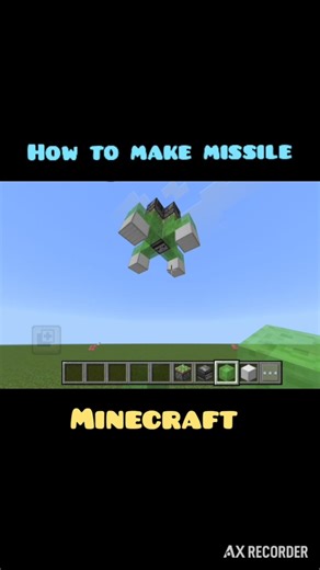 How To Make Missile In Minecraft I #minecraft