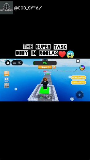 ##THE SUPER TASKI OBBY PLAY IN ROBLAS ♥️😱