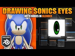 Drawing Sonics Eyes with Nodes [In Blender]