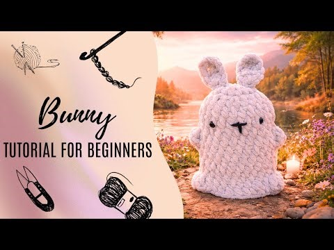 Easy Crochet Bunny Tutorial for Beginners 🐰🧶 | Step by Step