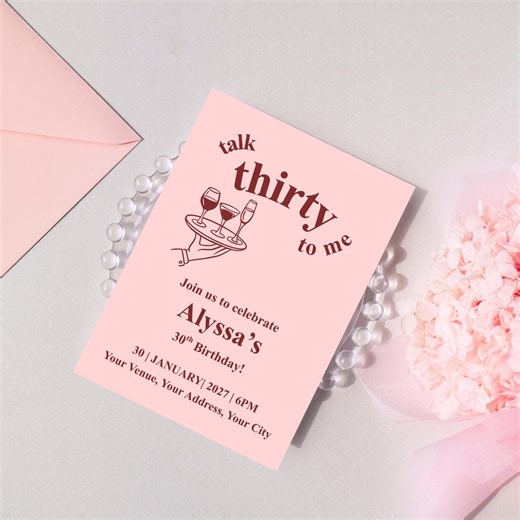 30th Birthday Invitations - Etsy