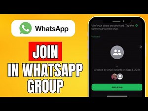 How To Join In WhatsApp Group (2024) Quick Fix Tutorial
