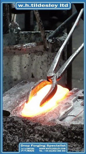 Drop Forging Process - W.H.Tildesley Ltd - EST.1874 - L458 #shorts #forging