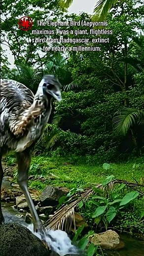 Elephant Bird - Extinct Species #giantbird