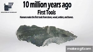 Technology Evolution | 100,000 BC - 2020 on Make a GIF