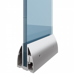 [Hot Item] Modern Design Veranda U Channel Frameless Balustrade Handrails Balcony Glass Aluminum Railing Stair Railing