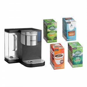 Keurig® K-2500 Commercial Single Serve Pod Coffee Maker with Water Reservoir with 4 K-Cup® Boxes - 120V