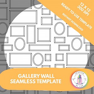 Procreate Gallery Wall Layout Template | Layered Frame Grid for Scrapbooking, Collage & Pattern Design - Etsy Canada
