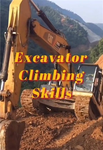 How to climb slopes safely with excavators?#excavators #operator_excavator #heavyequipment #excavatorlife #fpy_tiktok