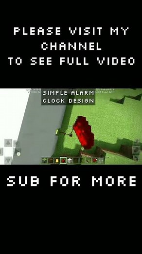 How to make a Alarm clock in Minecraft.