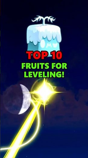 Top 10 BEST Fruits for Leveling🔥🌟 #roblox #bloxfruits