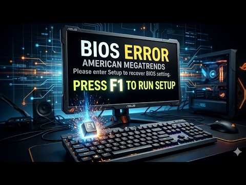 Como Tirar o Erro F1 da Placa ASUS e Iniciar o PC Normalmente | BIOS ASUS Passo a Passo