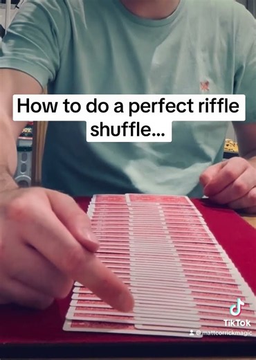 Table Faro tutorial 😮 #bestshuffle #magician #cards #cardistry #magician #riffleshuffle #fyp