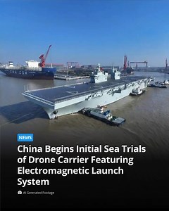China’s first drone carrier, the Type 076 Sichuan, has entered sea trials, a milestone focused on evaluating propulsion performance, onboard power systems, and vessel stability. The amphibious assault ship is notable for incorporating an electromagnetic catapult, a feature designed to support the launch of unmanned aerial platforms and other aircraft suited to its mission profile. Although there has been speculation in some domestic reports about broader aircraft compatibility, available coverag