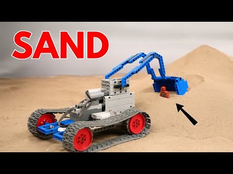 LEGO RC Excavator Digging Sand Like a Real Machine!