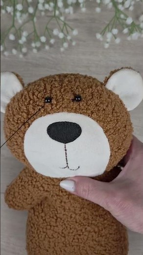 Teddy Bear Sewing Pattern PDF 🧸 Easy Plush Toy Tutorial #sewingpatternpdf #diy