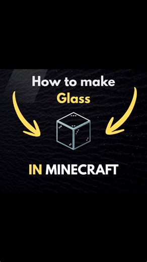 How to make Glass in Minecraft #foryou #minecraft #minecraftshorts #shorts #glass