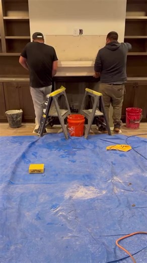 Crafted from the finest Riviera Beige Limestone, the installation of the Providence Fireplace adds an exquisite final touch to this stunning space. Explore our array of traditional to contemporary fireplace designs. | Material Bespoke Stone Tile
