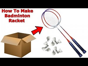 How to make Badminton Racket at Home | Making Cardboard Badminton Racket | Shuttlecock Racket