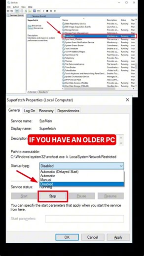 24K views · 287 reactions | 🚨 Is your computer running SLOW? These 3 settings might be eating up your memory! 💻 Turn off these hidden Windows services to FREE UP RAM and boost your PC performance instantly! 🚀 WHY ARE WE DOING THIS? These background services constantly run and consume RAM even when you don't need them: 🔹 Background Intelligent Transfer Service - Downloads Windows updates in the background, hogging memory unnecessarily 🔹 SysMain (SuperFetch) - Preloads apps you "might" use, b