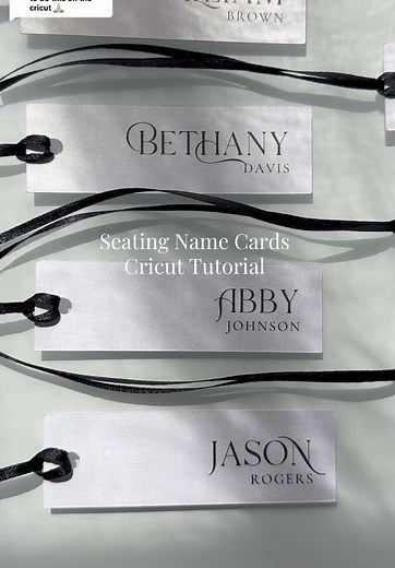 Cricut Tutorial: Create Elegant Seating Name Cards