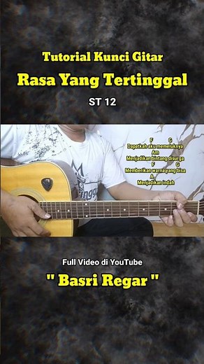 Tutorial Kunci Gitar - Rasa Yang Tertinggal - ST 12