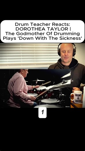 Part 1 Drum Teacher Reacts DOROTHEA TAYLOR - The Godmother Of Drumming Plays 'Down With The Sickness' #drum #drummer #drums #drumcover #drumreaction #drumming #viral #viralvideo