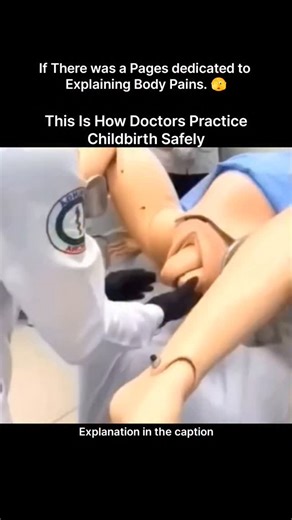 Explaining Biology on Instagram: "Doctors don’t learn childbirth only from textbooks — they practice it repeatedly using highly realistic medical simulation models. These training sessions help medical students and professionals understand every stage of labor, from cervical dilation to the baby’s delivery and post-birth care. By practicing hand positioning, timing, and emergency responses on simulators, doctors can build confidence and precision without putting real patients at risk. This hands