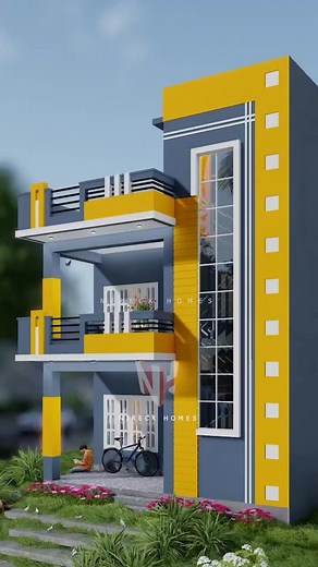 13K views · 247 reactions | Small home design #exterior #modernvillage | Arch Associates | Facebook