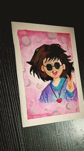 watercolor painting 🎨🖌️#doodle #art #colourful