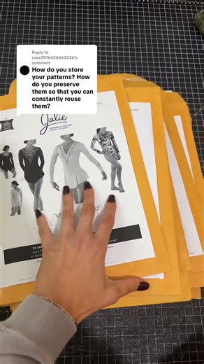 Sewing pattern storage