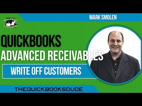 QuickBooks Receivables Write Off Uncollectable Customer Account Balances