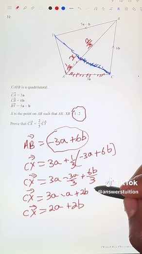 Vectors with Ratios: Easy 5 Marks for GCSE Math Exam