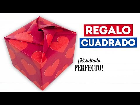 🎁 How to wrap square gifts or gift boxes - Very Easy!