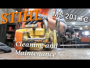Stihl MS 201 TC Cleaning and Maintenance