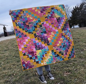 Scrappy Trip Around the World Quilt - "brave" - Etsy Canada