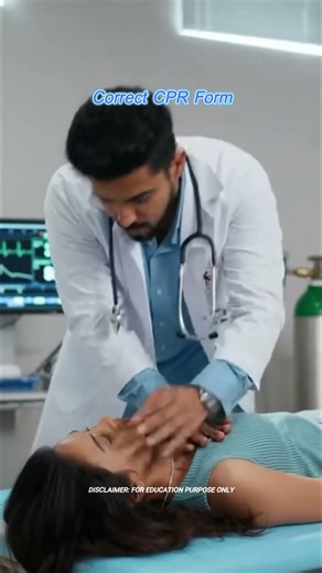 Correct CPR Form | Doctor Demo #ProperCPR #SkillBoost
