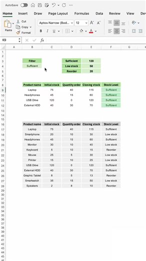 106K views · 974 reactions | How to Track Inventory in #Excel Using...