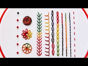 12 Essential Hand Embroidery Stitches Every Beginner Should Learn | Step-by-Step Tutorial
