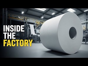 Inside a Toilet Paper Factory you've never seen before:From wood to Paper roll