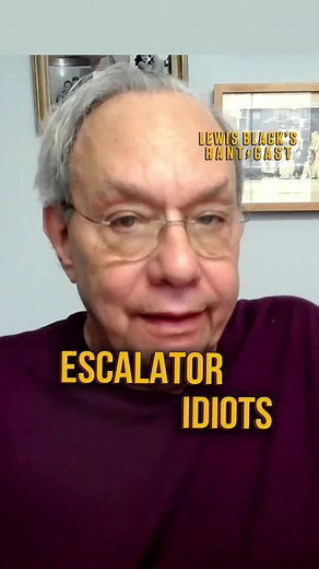 People who stop at the end of the escalator led to this heated rant from the latest episode of the Rantcast. #escalator #rant #lewisblack