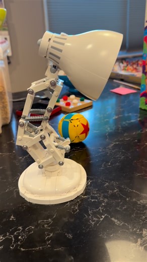 The Brick Separator on Instagram: "I loved doing the Lego Pixar lamp as an advent calendar. Now that the holidays are done, I’m happy to have it on my desk!"