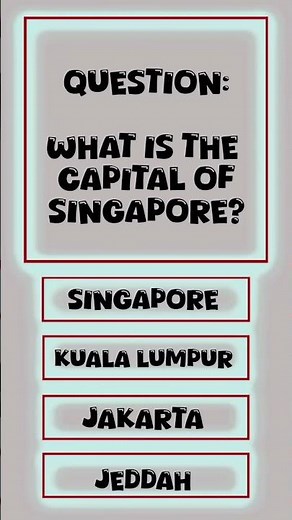 The capital of SINGAPORE