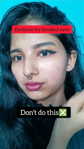 how to apply eyeliner on hooded 👀 eyes #eyemakeup #makeuptips #beautytips #eyelinerhacks #makeup