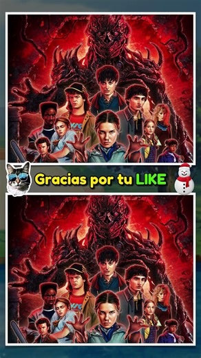 👀 ENCUENTRA la DIFERENCIA - ¡Nivel EXPERTO! - Stranger Things - 2 - #shorts