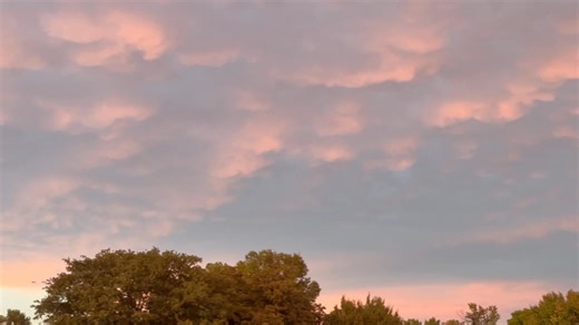 Stellar sights of mammatus clouds over DFW at sunset this evening 10/25. So pretty. | Texas Storm Chasers