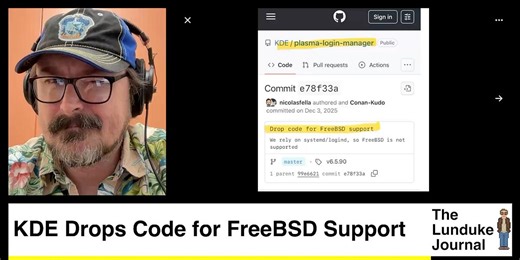 KDE Drops Code for FreeBSD Support