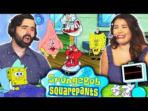 We Watched SPONGEBOB SEASON 8 EPISODE 19 AND 20 For the FIRST TIME! FACE FREEZE! & KAREN 2.0