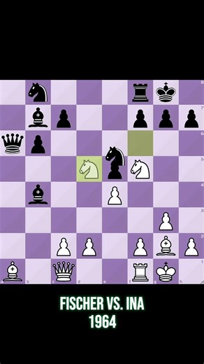 Fischer Destroys Ina | Bishop Sacrifice | Chess