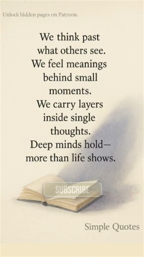 The Quiet Reason Deep Minds Feel So Heavy | Simple Quotes